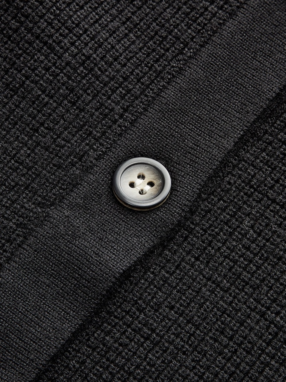 Commense Contrast Ruffle Hem Button Cardigan - Picture 6 of 16